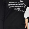 Polo Jersey Negro | Manga Larga | Tejido 20/1 | Estampado MS-PAINT.