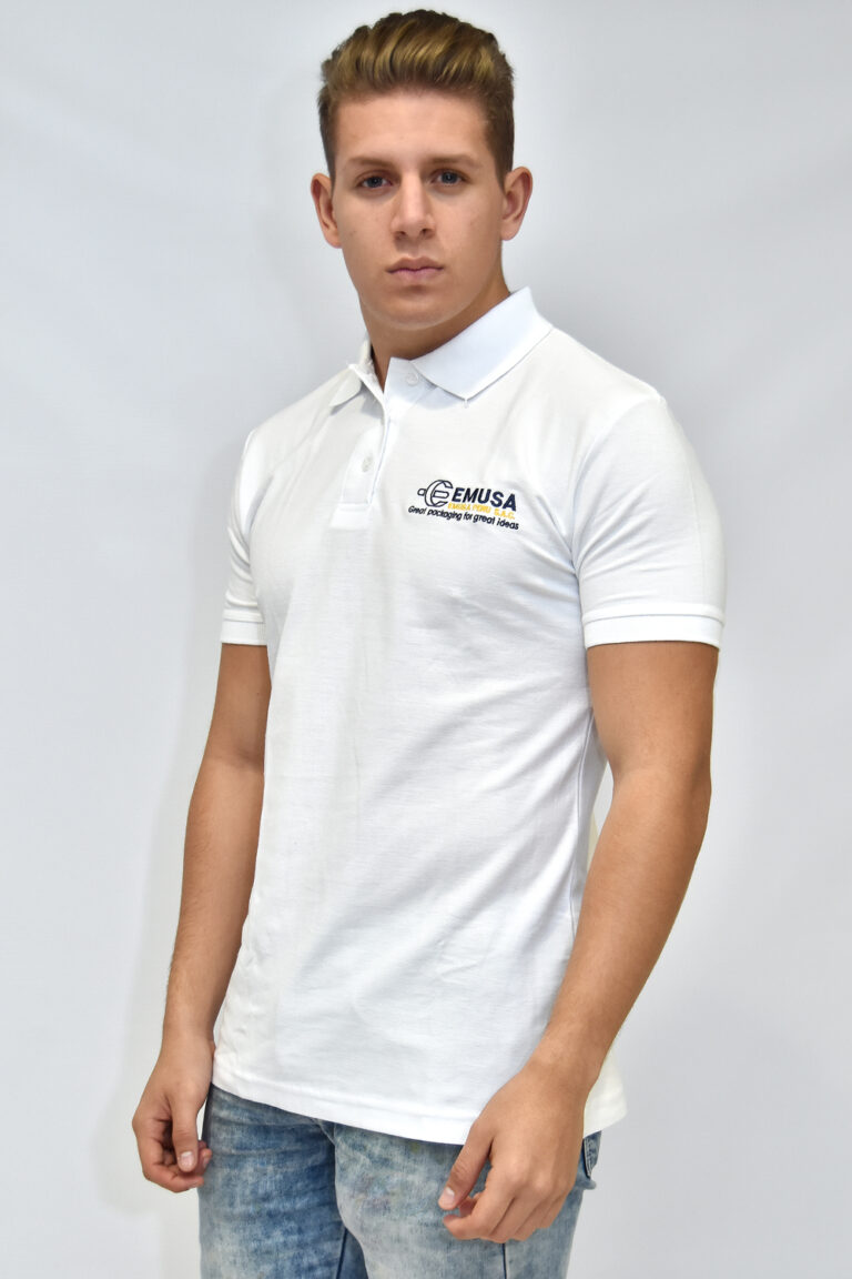 Polo Camisero Blanco en Piqué | Manga corta