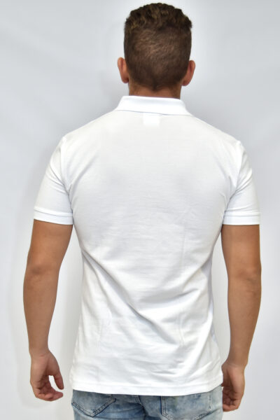 Polo Blanco en Piqué 30/1 y 24/1 | Estilo Camisero | Logotipo Exclusivo.
